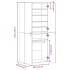 Mueble zapatero de madera de ingeniería blanco 80x39x178
