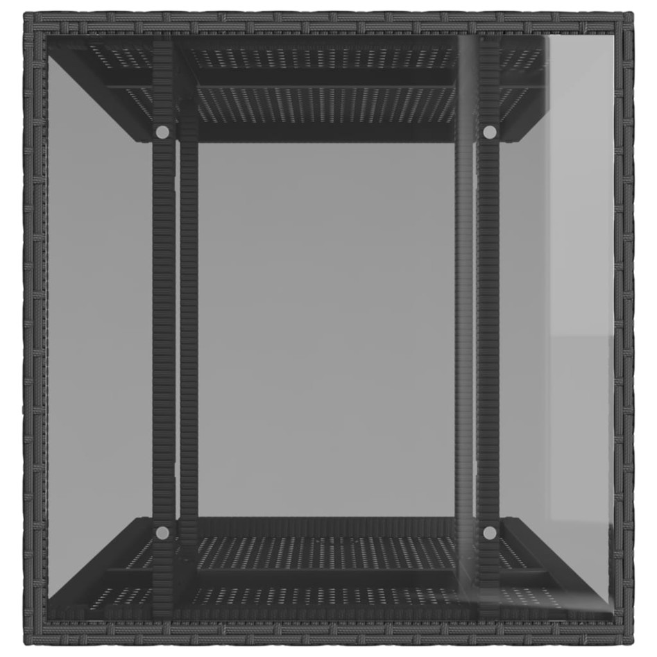 Mesita y sillas bistró con cojines 3 pzas ratán sintético