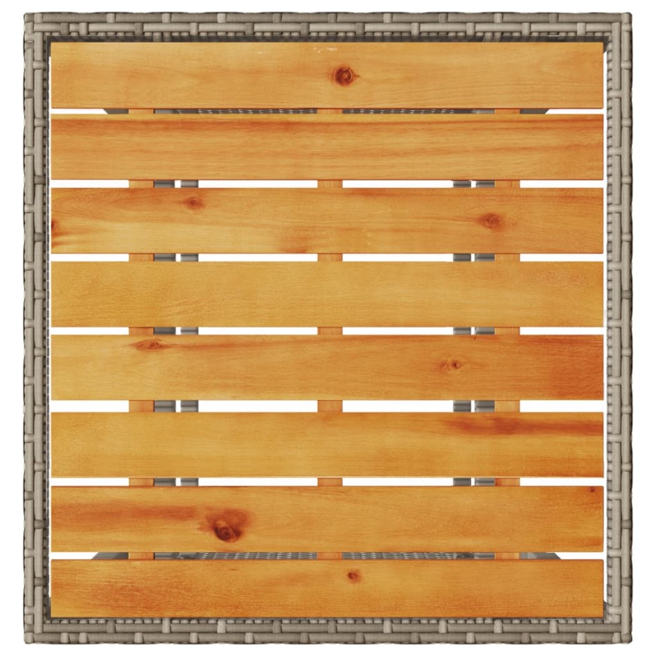 Sillas y mesita de jardín con cojines 3 piezas ratán PE