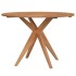 Juego de comedor de jardín 6 piezas madera maciza de