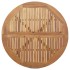 Juego de comedor de jardín 6 piezas madera maciza de