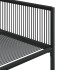 Juego de comedor de jardín 5 piezas ratán sintético