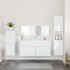 Juego de muebles de baño 4 pzas madera contrachapada