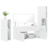 Juego de muebles de baño 4 pzas madera contrachapada