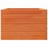 Jardinera madera maciza de pino marrón cera 70x70x45,5