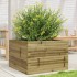 Jardinera de madera de pino impregnada 70x70x45,5