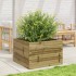 Jardinera de madera de pino impregnada 70x70x45,5