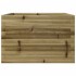 Jardinera de madera de pino impregnada 70x70x45,5