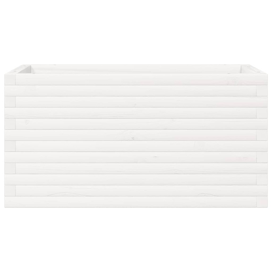 Jardinera madera maciza de pino blanco 90x40x45,5