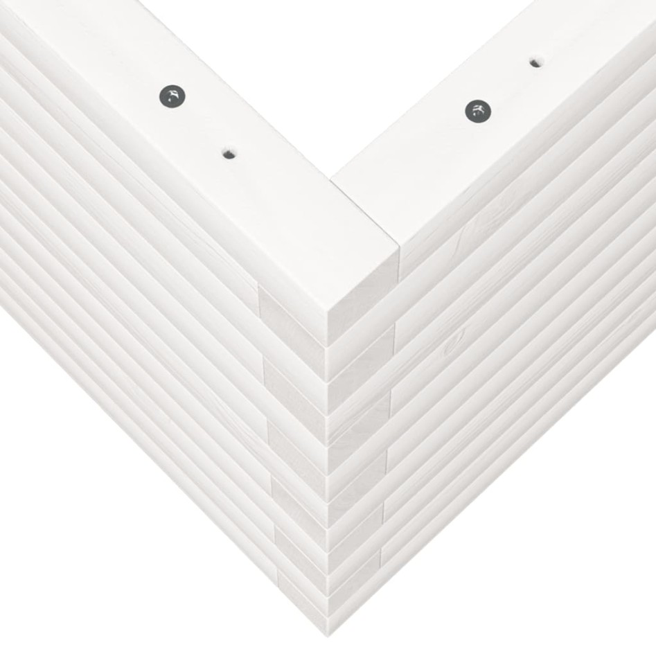 Jardinera madera maciza de pino blanco 90x40x45,5