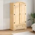 Armario Corona madera maciza de pino 102x52x186