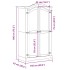 Armario Corona madera maciza de pino 102x52x186