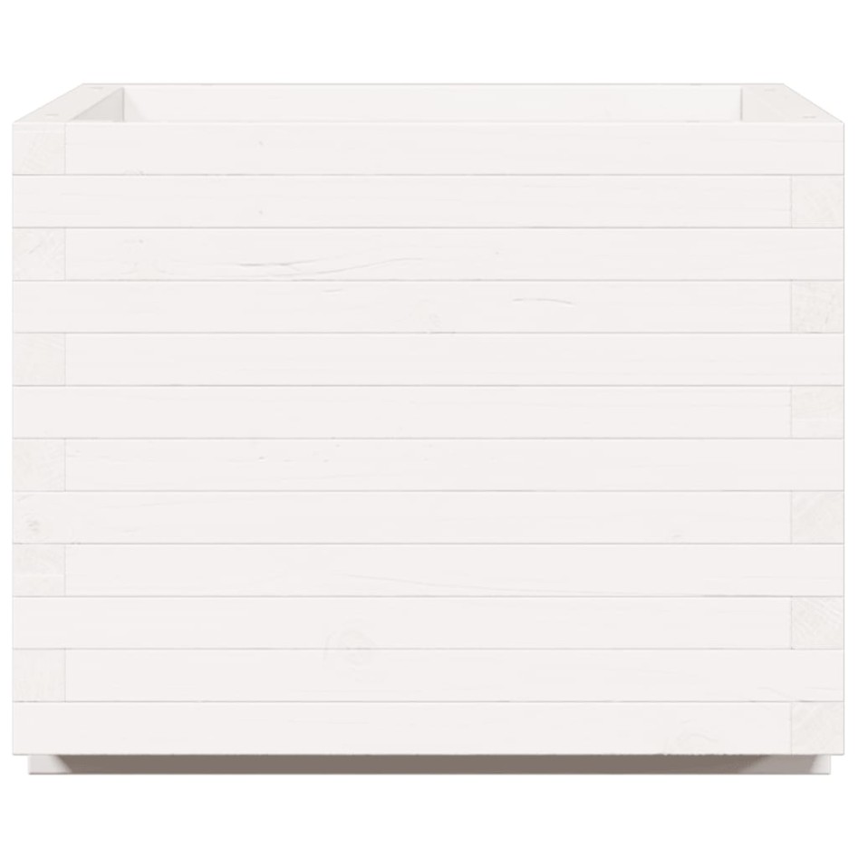 Jardinera madera maciza de pino blanco 60x60x49,5