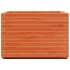Jardinera madera maciza de pino marrón cera 70x70x49,5