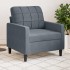Sillón de terciopelo gris oscuro 60