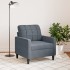 Sillón de terciopelo gris oscuro 60