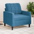 Sillón de terciopelo azul 60