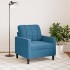 Sillón de terciopelo azul 60