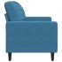 Sillón de terciopelo azul 60