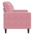 Sillón de terciopelo rosa 60