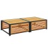 Mesa de jardín con taburete madera maciza de
