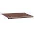 Toldo retráctil manual marrón 600x300