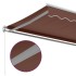 Toldo retráctil manual marrón 600x300