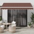Toldo retráctil manual marrón 350x250