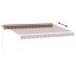 Toldo retráctil manual marrón 350x250