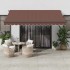Toldo retráctil manual marrón 400x300