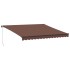 Toldo retráctil manual marrón 400x300