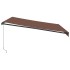 Toldo retráctil manual marrón 400x300