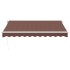 Toldo retráctil manual marrón 300x250