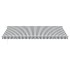 Toldo retráctil manual gris antracita y blanco 500x300