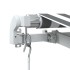 Toldo retráctil manual gris antracita y blanco 500x300