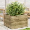 Jardinera de madera de pino impregnada 70x70x46 cm