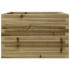 Jardinera de madera de pino impregnada 70x70x46