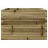 Jardinera de madera de pino impregnada 70x70x46