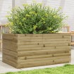 Jardinera de madera de pino impregnada 90x60x46 cm