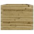 Jardinera de madera de pino impregnada 90x60x46