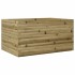 Jardinera de madera de pino impregnada 90x60x46