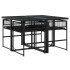 Set de muebles jardín 5 pzas con cojines ratán sintético