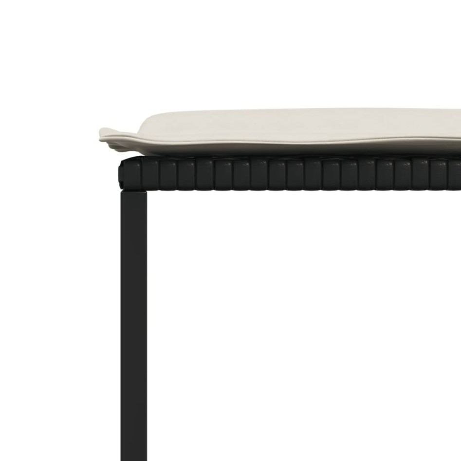 Set de comedor jardín 11 pzas con cojines ratán sintético