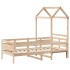 Sofá cama con techo madera maciza de pino 90x190