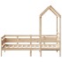 Sofá cama con techo madera maciza de pino 90x190