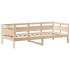 Sofá cama con techo madera maciza de pino 90x190