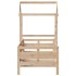 Sofá cama con techo madera maciza de pino 90x190