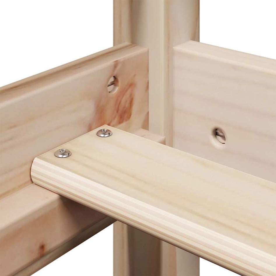 Sofá cama con techo madera maciza de pino 90x190