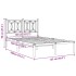 Estructura cama sin colchón con cabecero metal negro 120x190