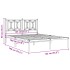 Estructura cama sin colchón con cabecero metal negro 135x190